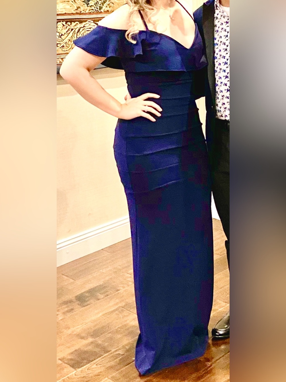 Off Shoulder Ruffle Bodycon Dress - Picture 10 of 10